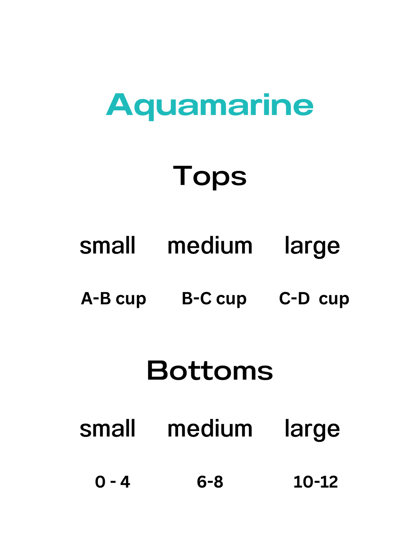 Aquamarine Bikini Top