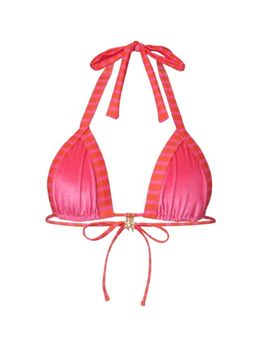 Poppy Stripe Triangle Top