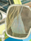 Person wearing a light-colored bikini top in a mirror reflection