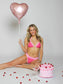 Raspberry Crème Bikini Top