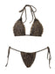 Leopard Lace Bikini Top